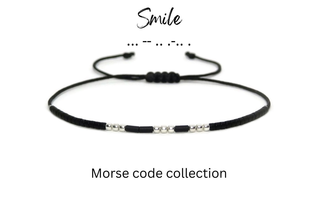 Bratara personalizata - Smile - cod morse / Bratari personalizate - bijuterii - brățări - brățară cu mărgele - Artynos.ro Bratara personalizata - Smile - cod morse / Bratari personalizate - bijuterii - brățări - brățară cu mărgele - Artynos.ro