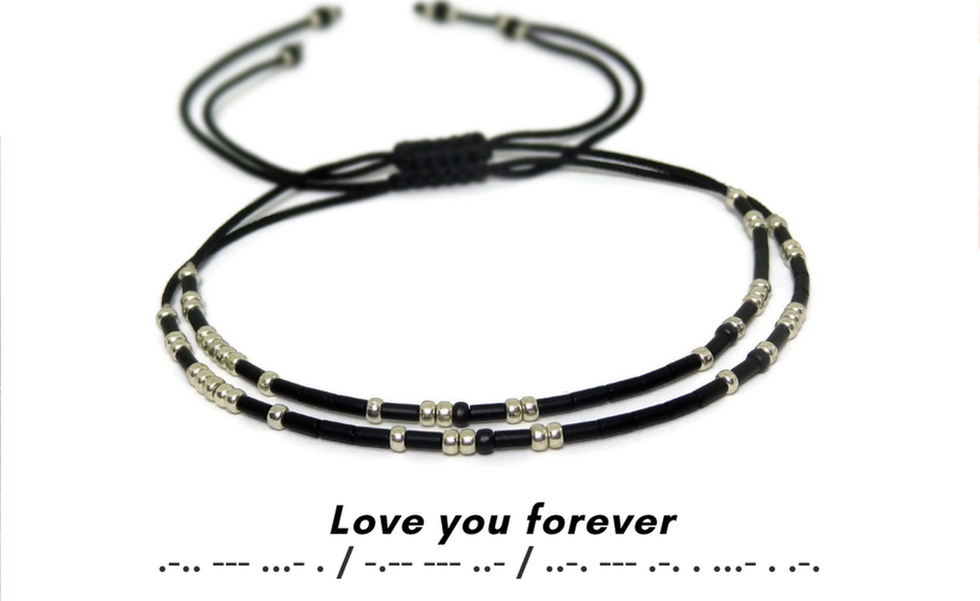 Set cuplu bratari cod Morse. Bratari personalizate - bijuterii - brățări - brățară cu mărgele - Artynos.ro Set cuplu bratari cod Morse. Bratari personalizate - bijuterii - brățări - brățară cu mărgele - Artynos.ro