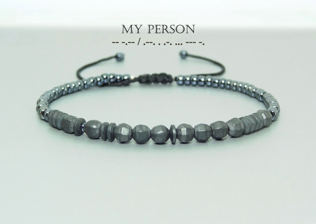 Bratara barbati/unisex - cod morse - hematit si margele japoneze / Bratari personalizate. - bijuterii - brățări - brățară cu mărgele - Artynos.ro Bratara barbati/unisex - cod morse - hematit si margele japoneze / Bratari personalizate. - bijuterii - brățări - brățară cu mărgele - Artynos.ro