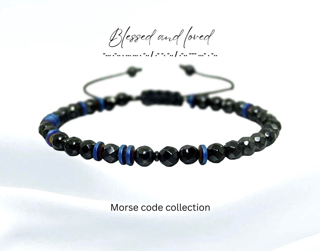 Bratara barbati/unisex - cod morse - onix si hematit / Bratari personalizate. - bijuterii - brățări - brățară cu mărgele - Artynos.ro Bratara barbati/unisex - cod morse - onix si hematit / Bratari personalizate. - bijuterii - brățări - brățară cu mărgele - Artynos.ro