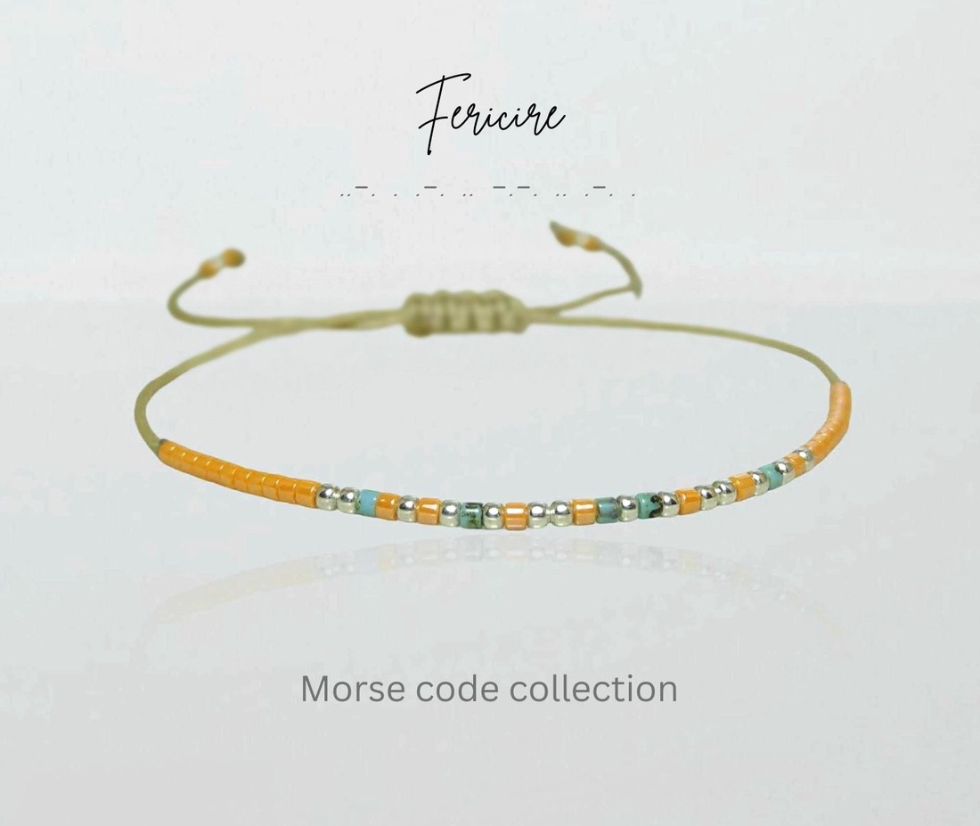 Bratara personalizata - Fericire - cod morse / Bratari personalizate - bijuterii - brățări - brățară cu mărgele - Artynos.ro Bratara personalizata - Fericire - cod morse / Bratari personalizate - bijuterii - brățări - brățară cu mărgele - Artynos.ro