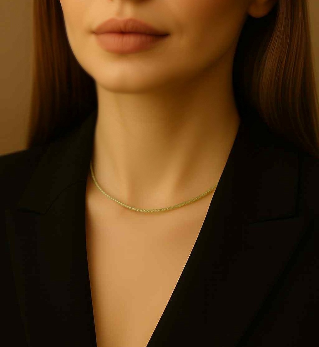 Colier minimalist din peridot - zodia Leu - bijuterii - coliere - coliere din mărgele - Artynos.ro Colier minimalist din peridot - zodia Leu - bijuterii - coliere - coliere din mărgele - Artynos.ro