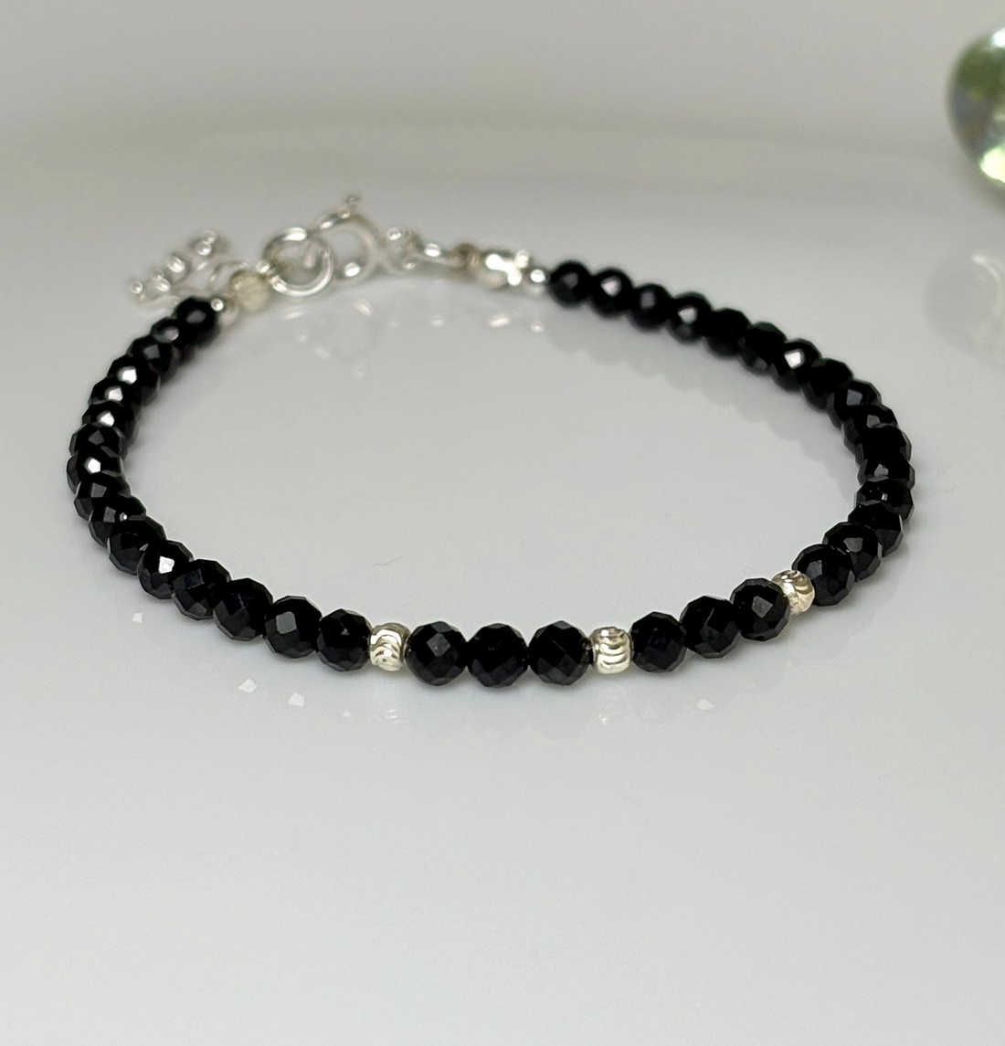 Bratara turmalina neagra - piatra protectie - bijuterii - brățări - brățări din pietre semiprețioase - Artynos.ro