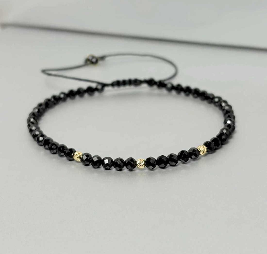 Bratara turmalina neagra - piatra protectie  - bijuterii - brățări - brățări din pietre semiprețioase - Artynos.ro