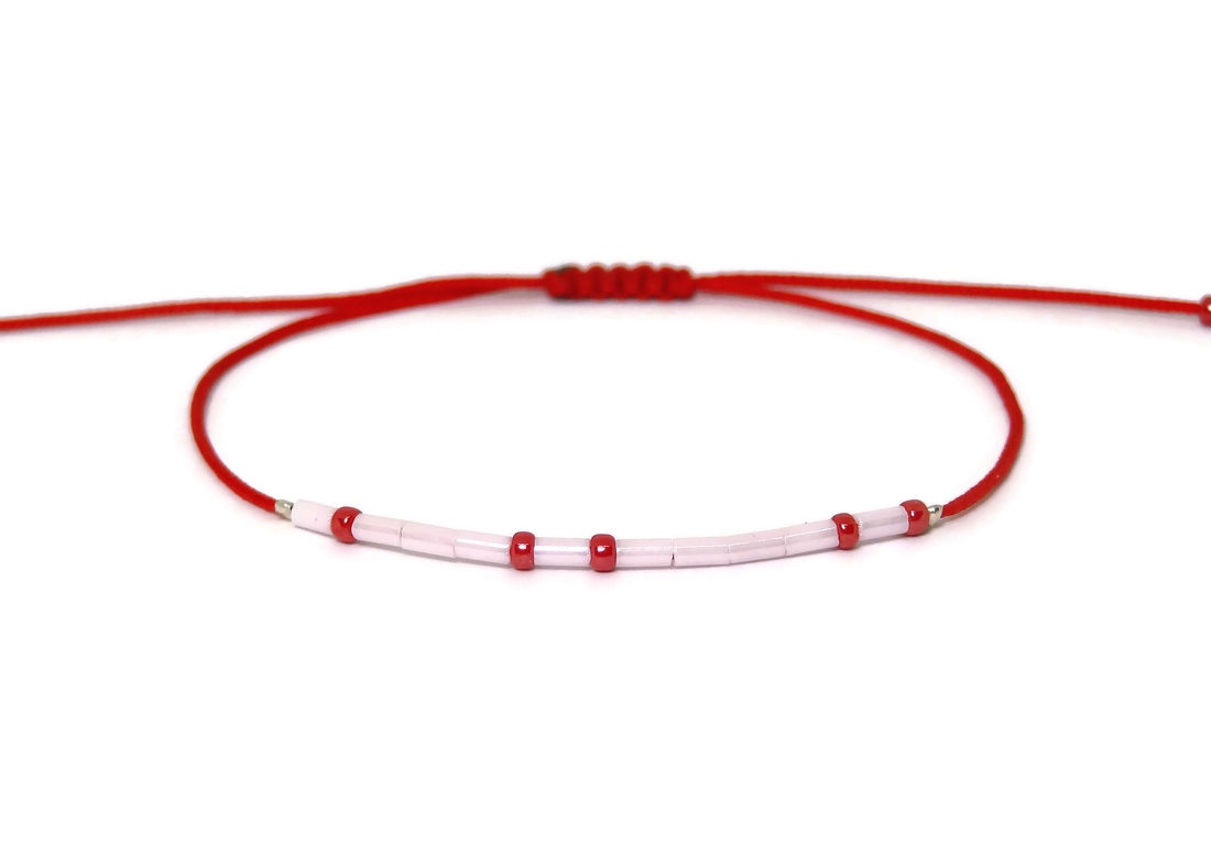 Bratara martisor cu mesaj in Codul Morse - Noroc - bijuterii - mărțișor - Artynos.ro