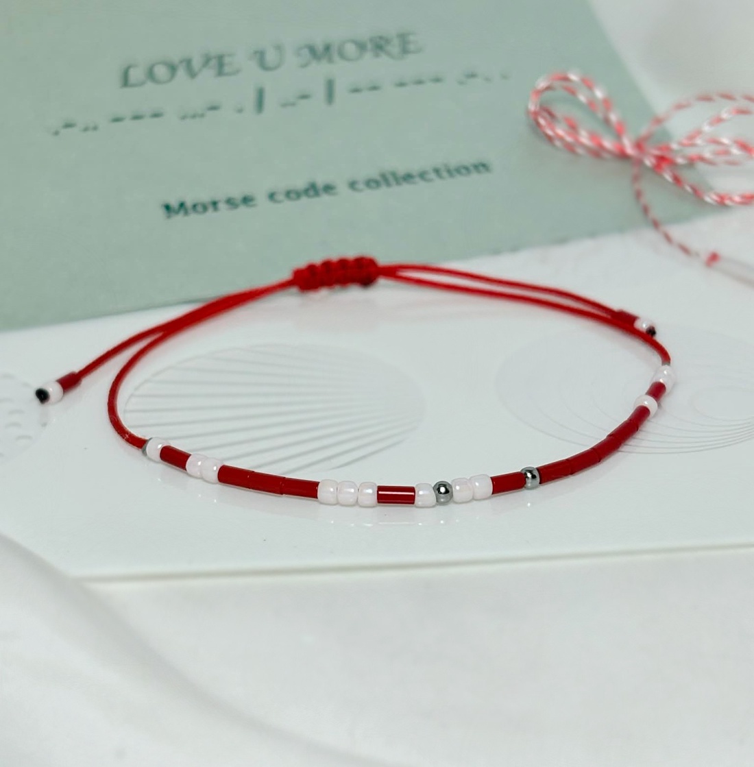 Bratara martisor cu mesaj in Codul Morse - bijuterii - mărțișor - Artynos.ro