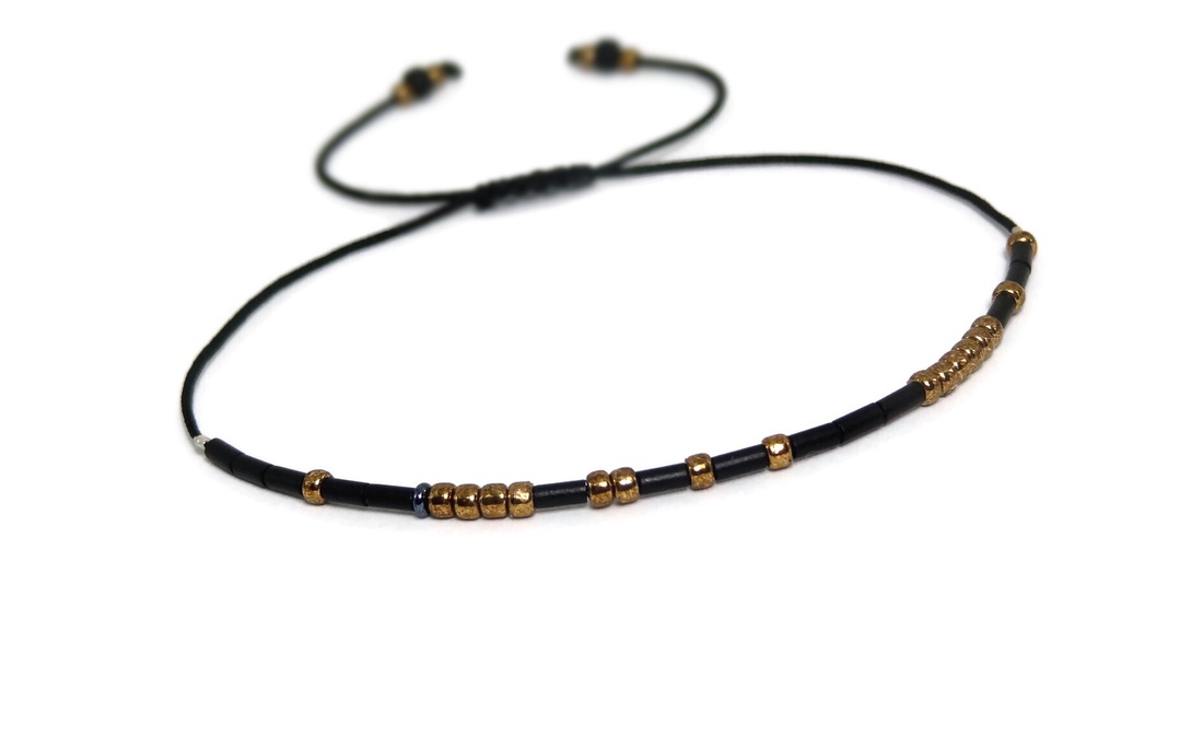 Bratara cu mesaj in cod Morse. Bratara personalizata - bijuterii - brățări - brățări din mărgele - Artynos.ro