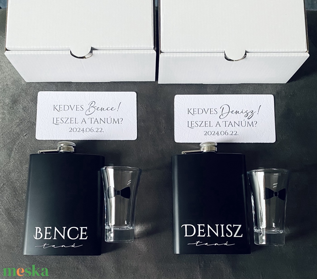Pachet pentru solicitare martor bărbat - accesorii nuntă - amintiri și cadouri de nuntă - cadou nuntă - pahar de nuntă, set de sticlă - Artynos.ro