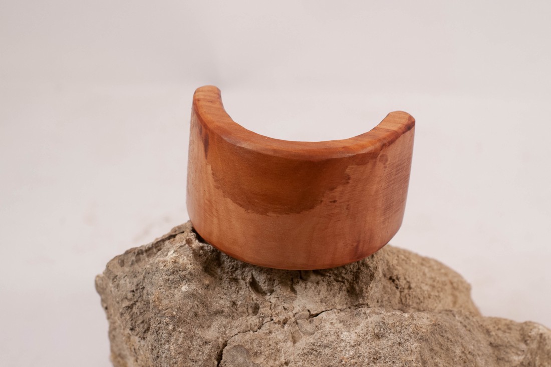 Cataramă franceză curbată din lemn, cataramă de păr - îmbrăcăminte și modă - accesorii păr - clemă de păr și ac de păr - Artynos.ro