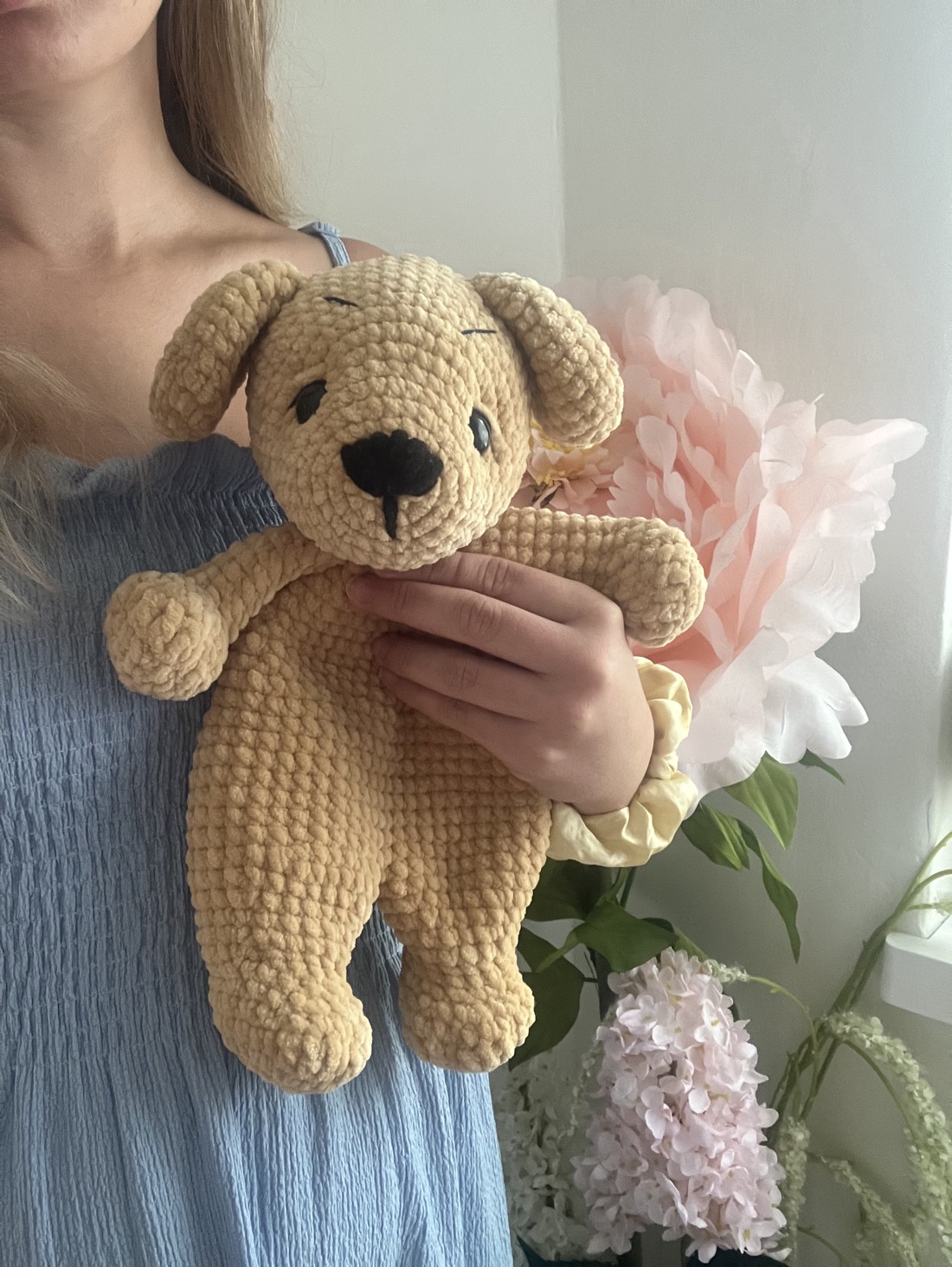 Chenille croșetat doggy doggy doggy - jucării și echipamente pentru copii - plușuri - câine de pluș - Artynos.ro