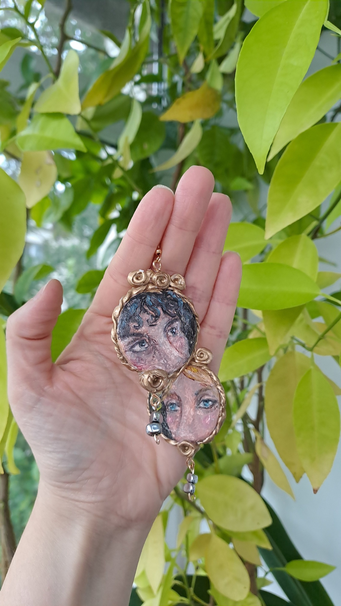 Set colier si cercei pictate manual  - accesorii nuntă - bijuterii mireasă - set bijuterii de mireasă - Artynos.ro Set colier si cercei pictate manual  - accesorii nuntă - bijuterii mireasă - set bijuterii de mireasă - Artynos.ro