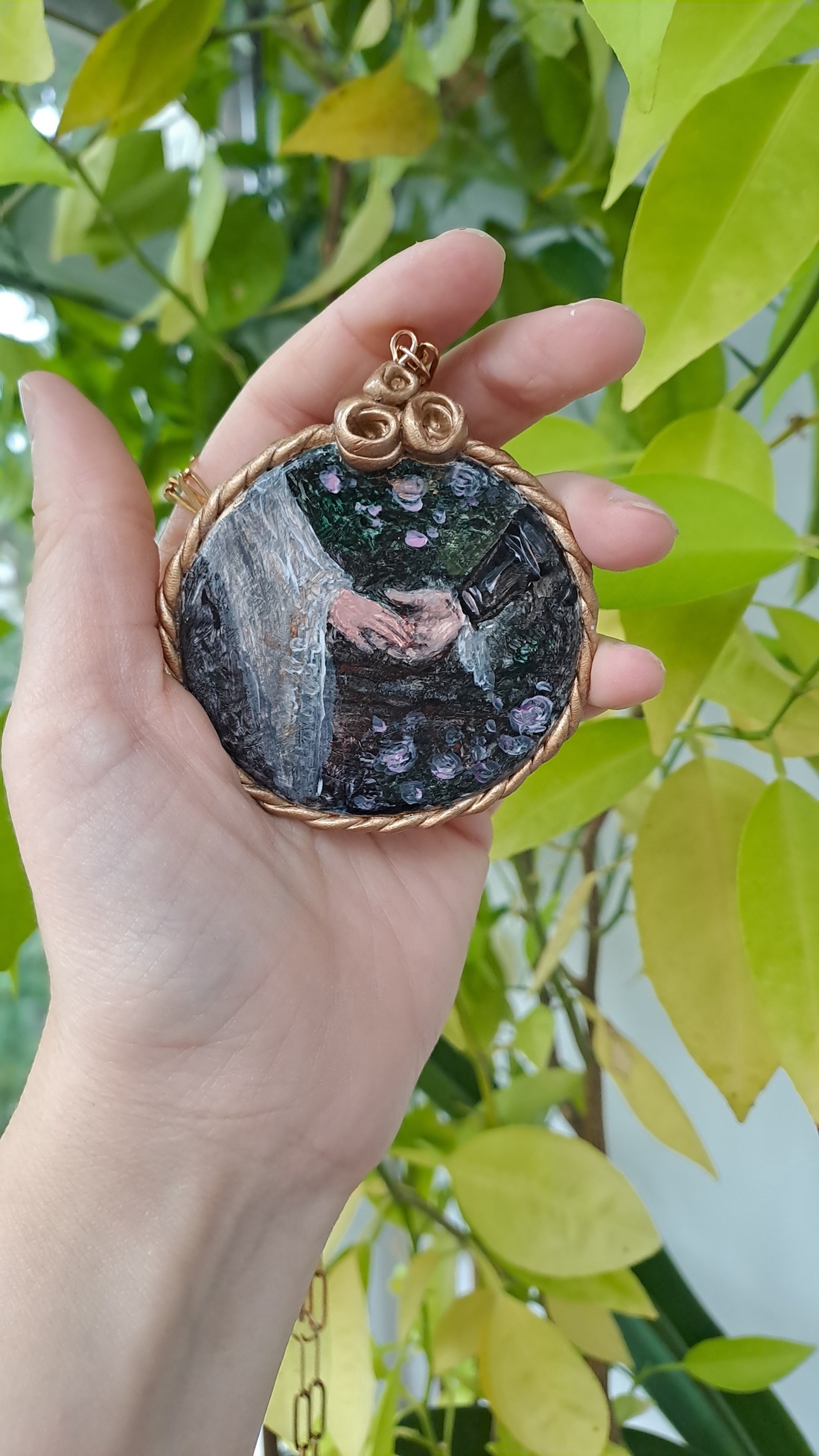 Set colier si cercei pictate manual  - accesorii nuntă - bijuterii mireasă - set bijuterii de mireasă - Artynos.ro Set colier si cercei pictate manual  - accesorii nuntă - bijuterii mireasă - set bijuterii de mireasă - Artynos.ro