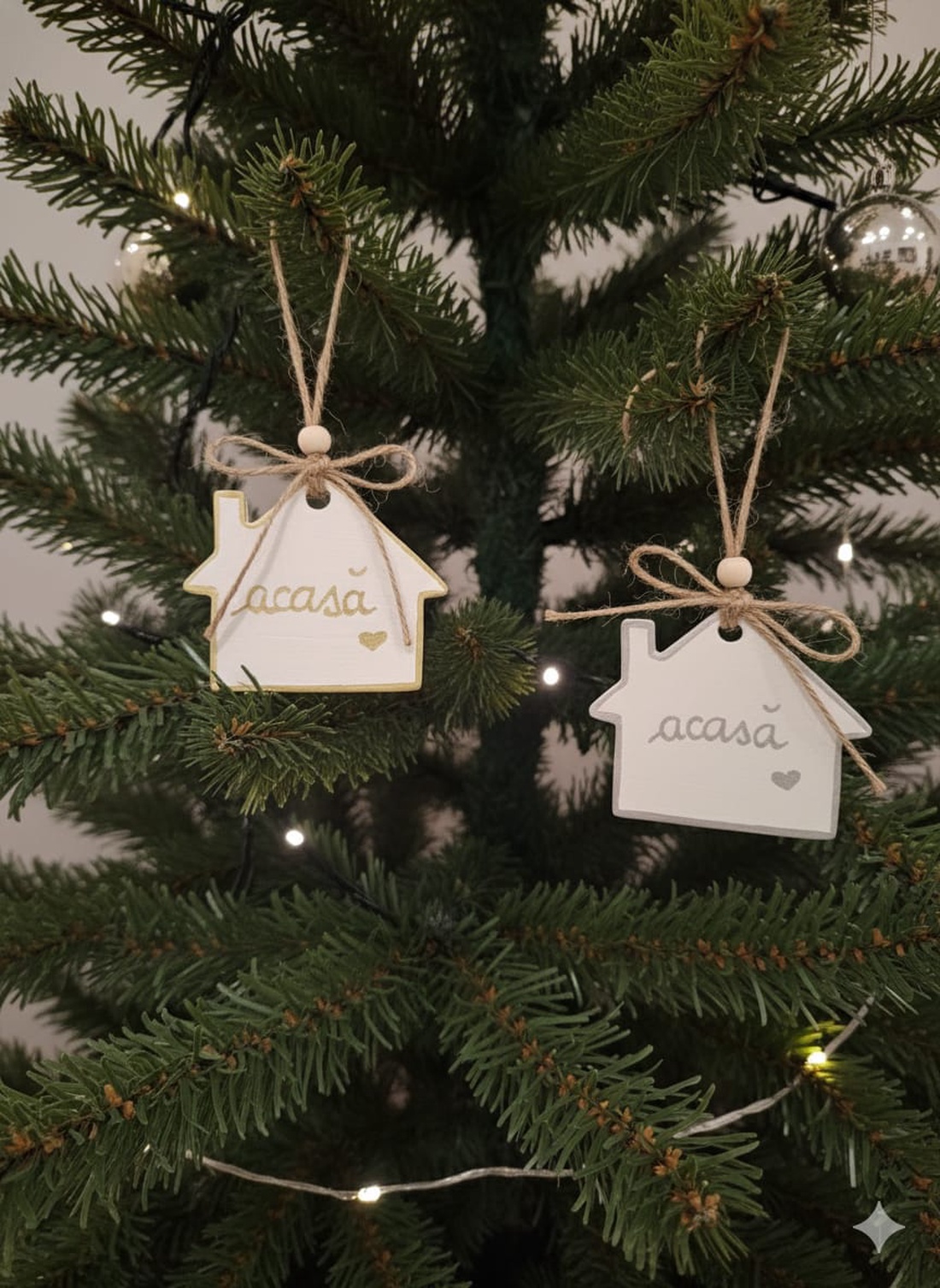 Acasă- set decorațiuni pentru brad - crăciun - decorațiuni de crăciun de casă - figurine pentru pomul de crăciun - Artynos.ro
