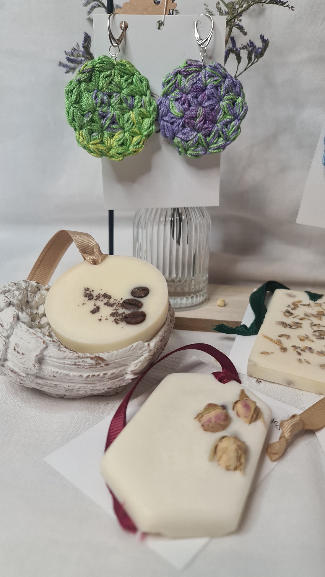 Cercei croșetați cu tortiță de argint - bijuterii - cercei - cercei croșetați - Artynos.ro