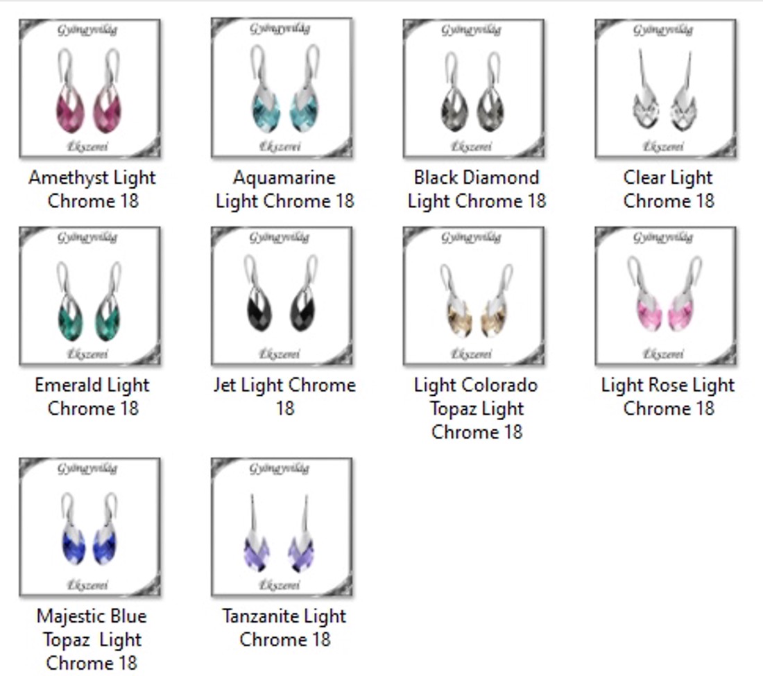 Cercei Swarovski cu închidere din argint 925 SSZE-SW6565-F18 - bijuterii - cercei - cercei agățați - Artynos.ro