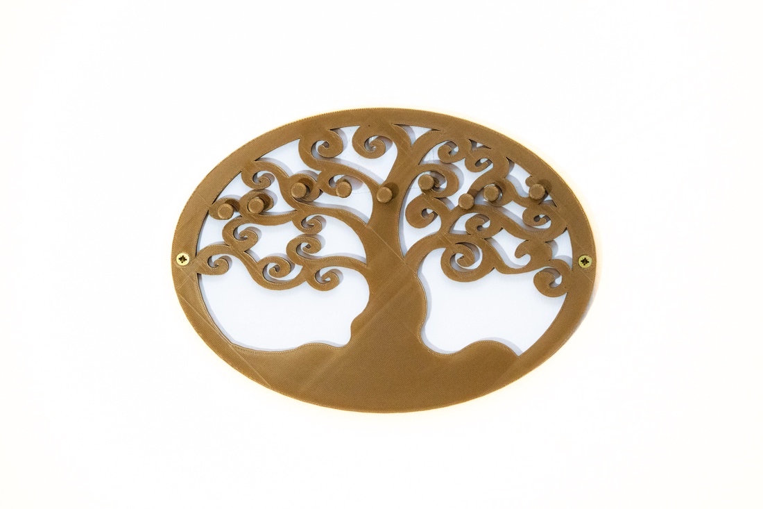  Suport de chei de perete cu modelul Arborelui Vieții - casă & stil de viață - decorațiuni de casă - decorațiuni de pereți - suport pentru chei - Artynos.ro