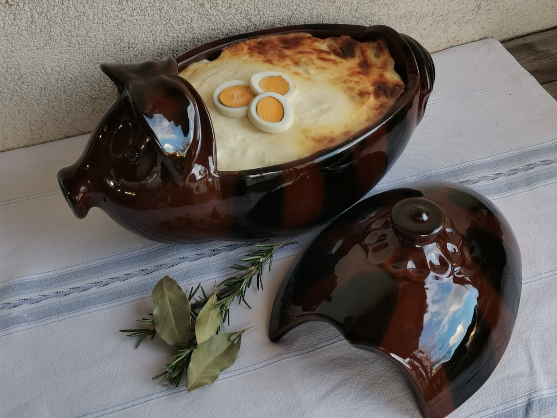 Tava de copt în formă de porc 35cm - casă & stil de viață - accesorii pentru echipamente de bucătărie - accesorii pentru coacere și gătit - articole de gătit și de cuptor - Artynos.ro