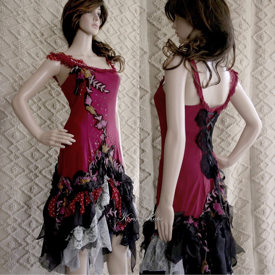 PAULINA - artsy design-ruha - îmbrăcăminte și modă - haine damă - rochie, dintr-o bucată - Artynos.ro