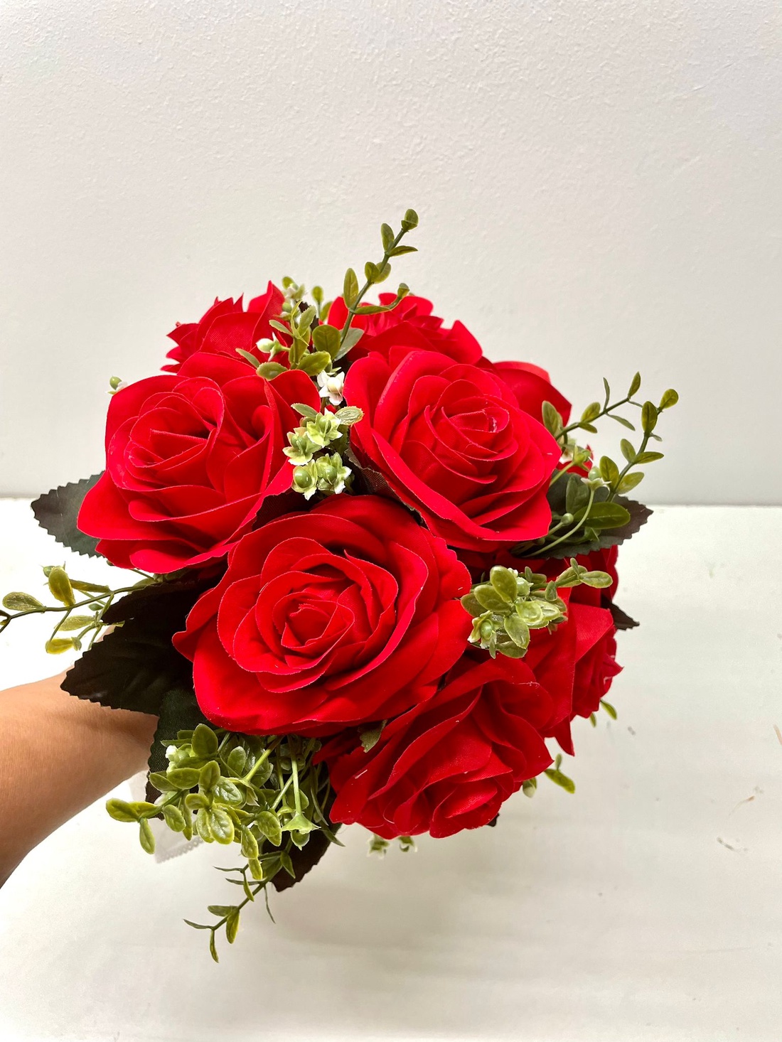 Buchet mireasa sau nasa - flori artificiale, cod B42 - accesorii nuntă - buchet mireasă  - Artynos.ro