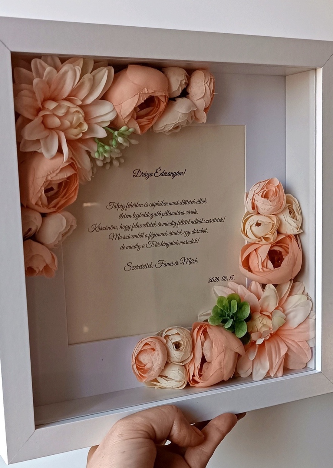 Cutie cu flori pentru a ura bun venit părinților - casă & stil de viață - decorațiuni de casă - decorațiuni de masă și rafturi - cutii de decor - Artynos.ro