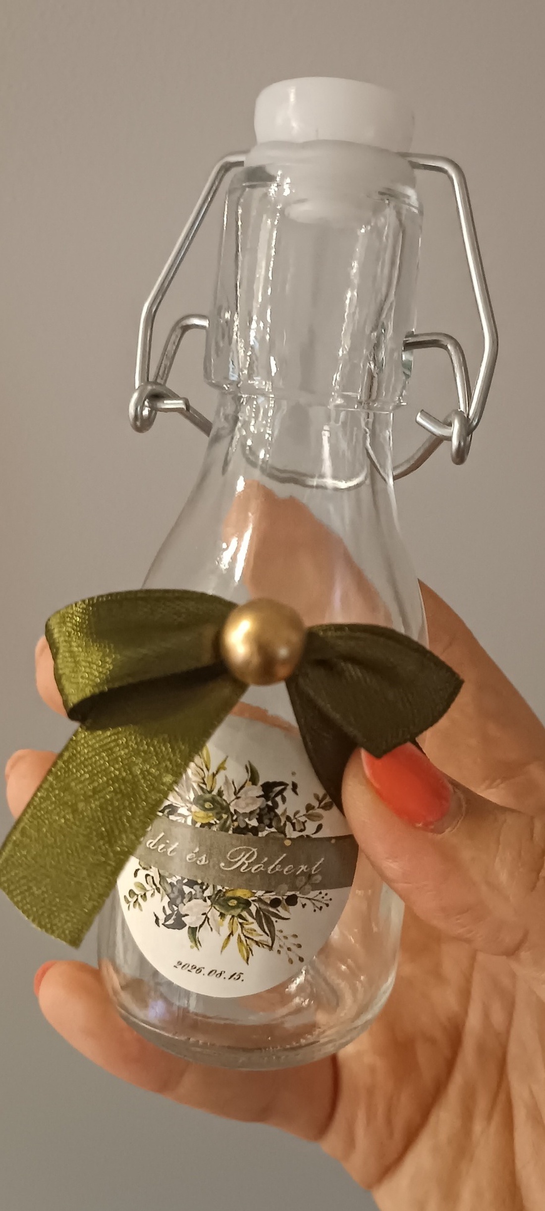 Sticlă cu capac cu mulțumiri / cadou pentru oaspeți - accesorii nuntă - amintiri și cadouri de nuntă - favoruri de nuntă - Artynos.ro