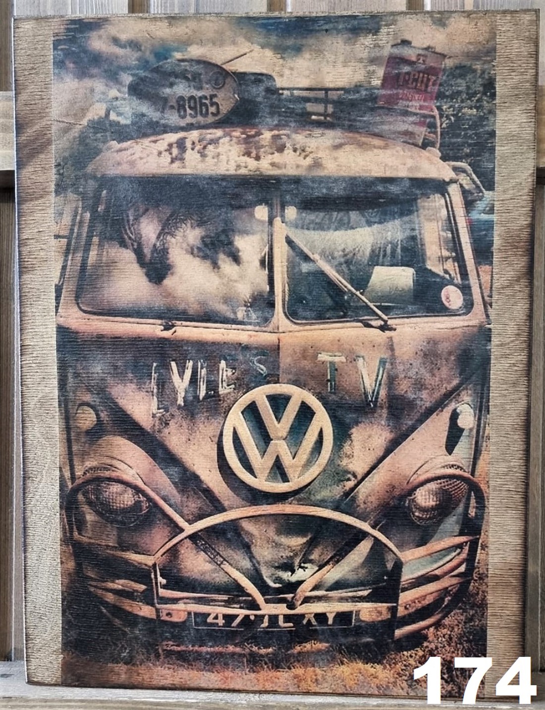 Vw T1 lemn imagine - casă & stil de viață - accesorii pentru decorat casa - picturi murale - artă de perete din lemn - Artynos.ro