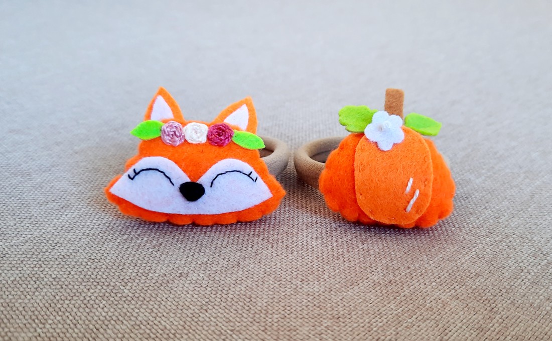 Foxy dovleac scrunchie pentru fete - - Artynos.ro Foxy dovleac scrunchie pentru fete - - Artynos.ro