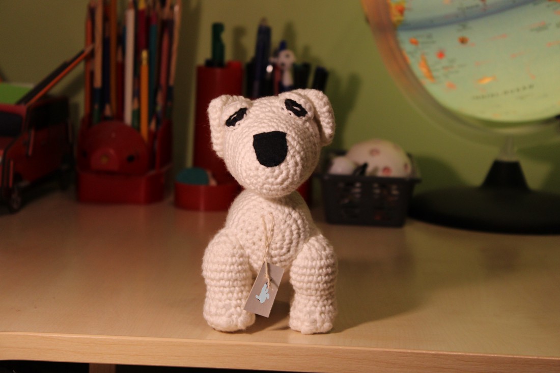 Cățeluș Westie, amigurumi -  - Artynos.ro