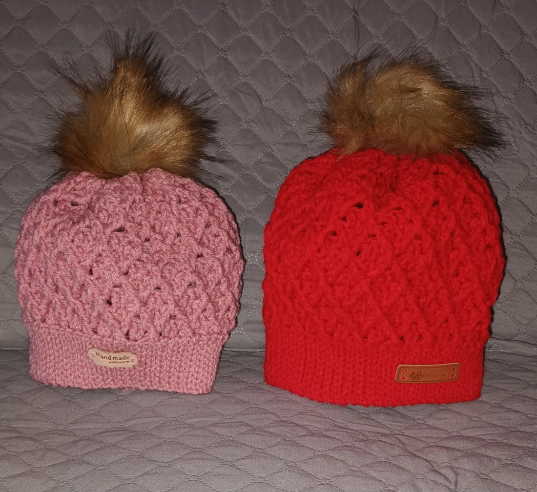 Set de căciuli croșetate pentru mamă și fiică -  - Artynos.ro