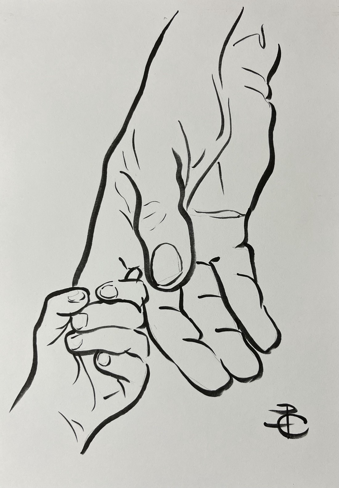 Desen de familie împreună - arte vizuale și accesorii  - grafică, ilustrație - alte desene - Artynos.ro