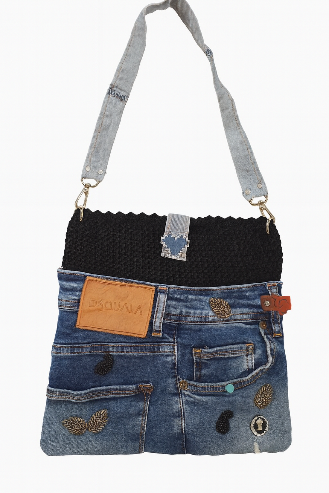 Denim Attitude � ElaD� by Elena�s Craft - genți și portofele - genți de mână și umăr - genți de umăr - Artynos.ro