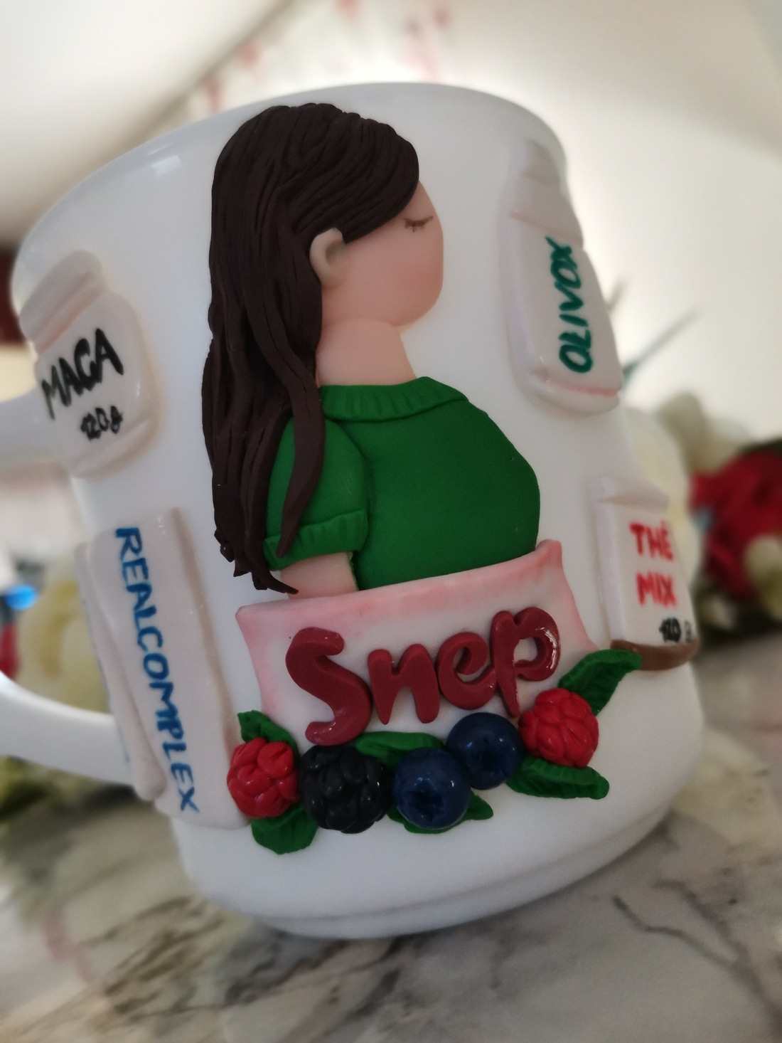 Cana fimo personalizata Snep -  - Artynos.ro