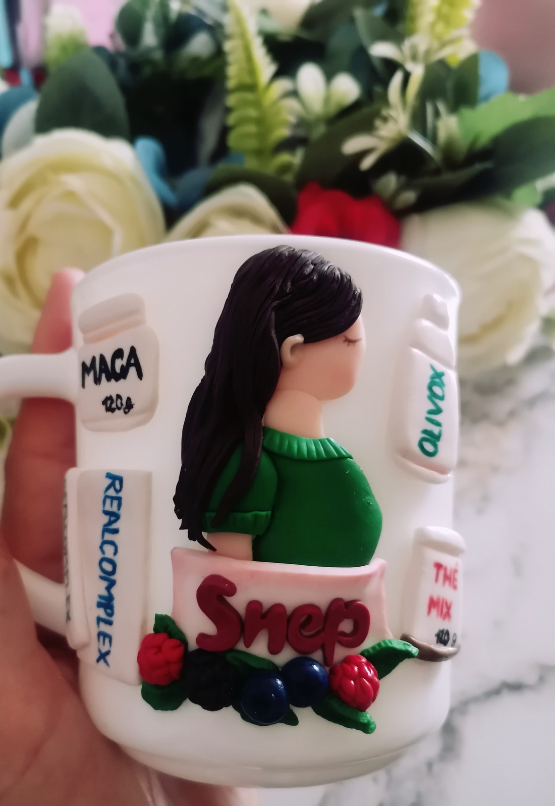 Cana fimo personalizata Snep -  - Artynos.ro