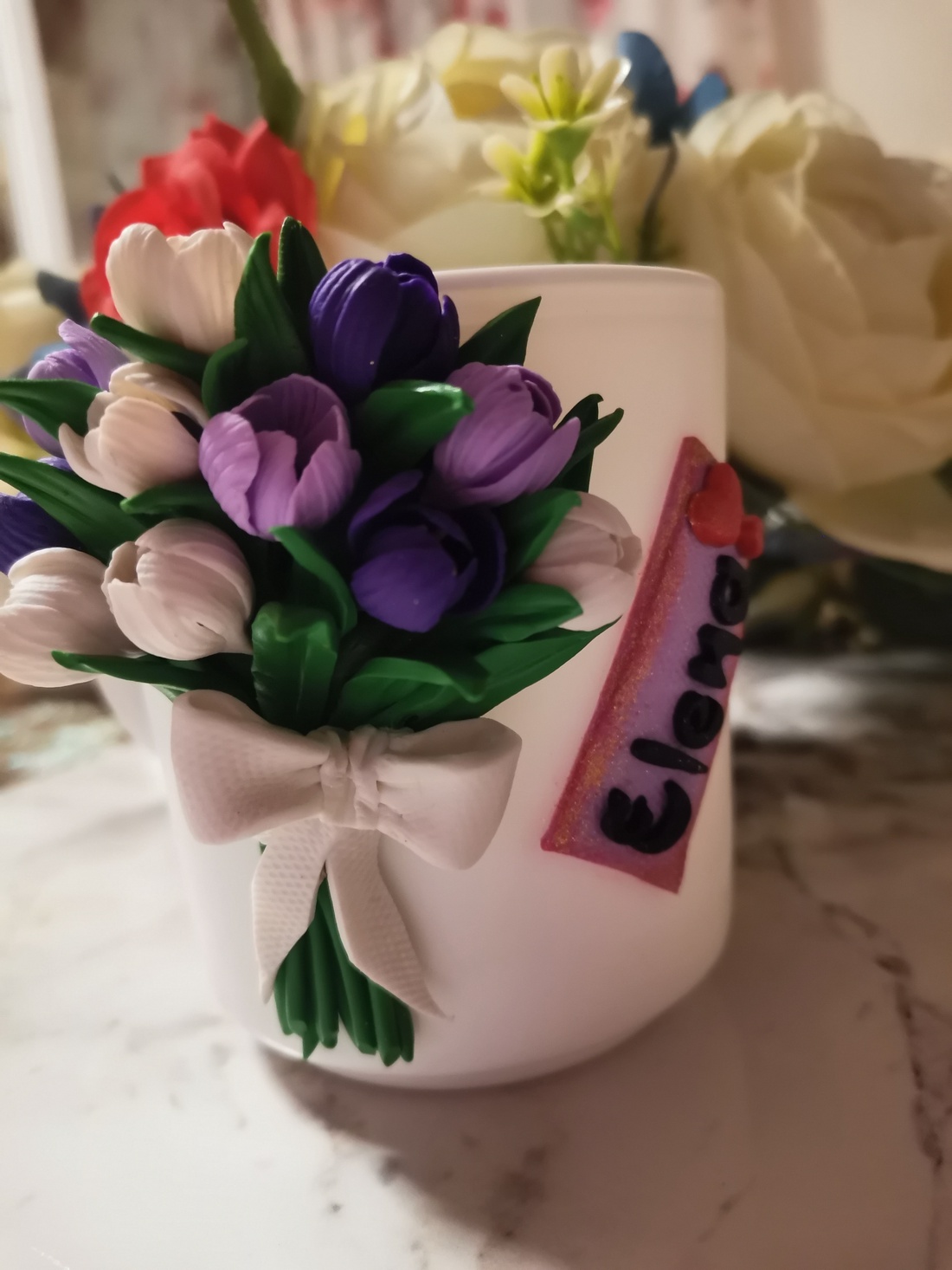 Cana lalele deschise  - accesorii nuntă - amintiri și cadouri de nuntă - cadou nuntă - set de ceremonie - Artynos.ro