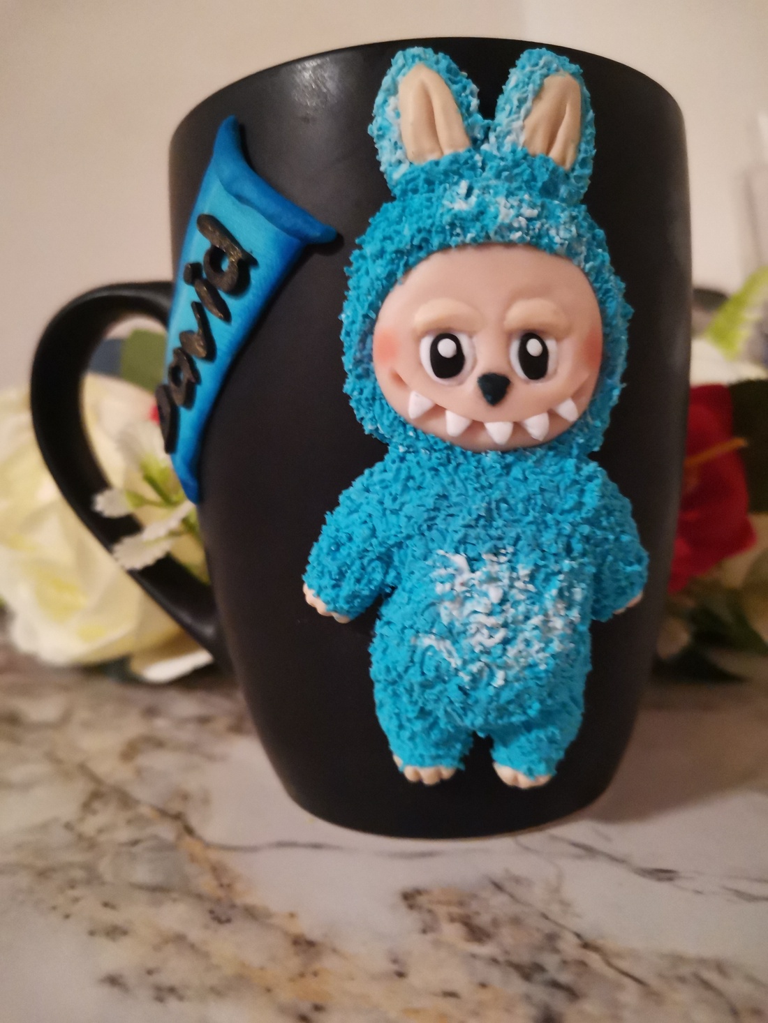 Cana Labubu blue Hope - casă & stil de viață - accesorii pentru echipamente de bucătărie - accesorii de servire - căni - Artynos.ro