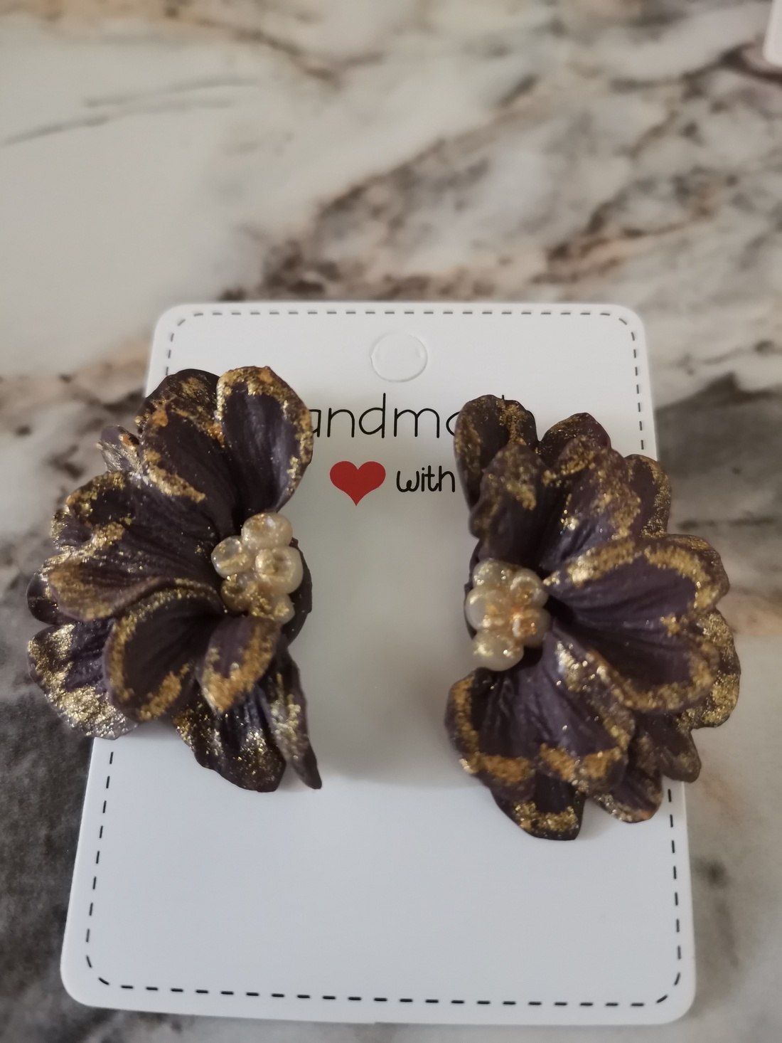 Cercei Flower GoldPlum - bijuterii - cercei - cercei și ornamente pentru urechi - Artynos.ro Cercei Flower GoldPlum - bijuterii - cercei - cercei și ornamente pentru urechi - Artynos.ro