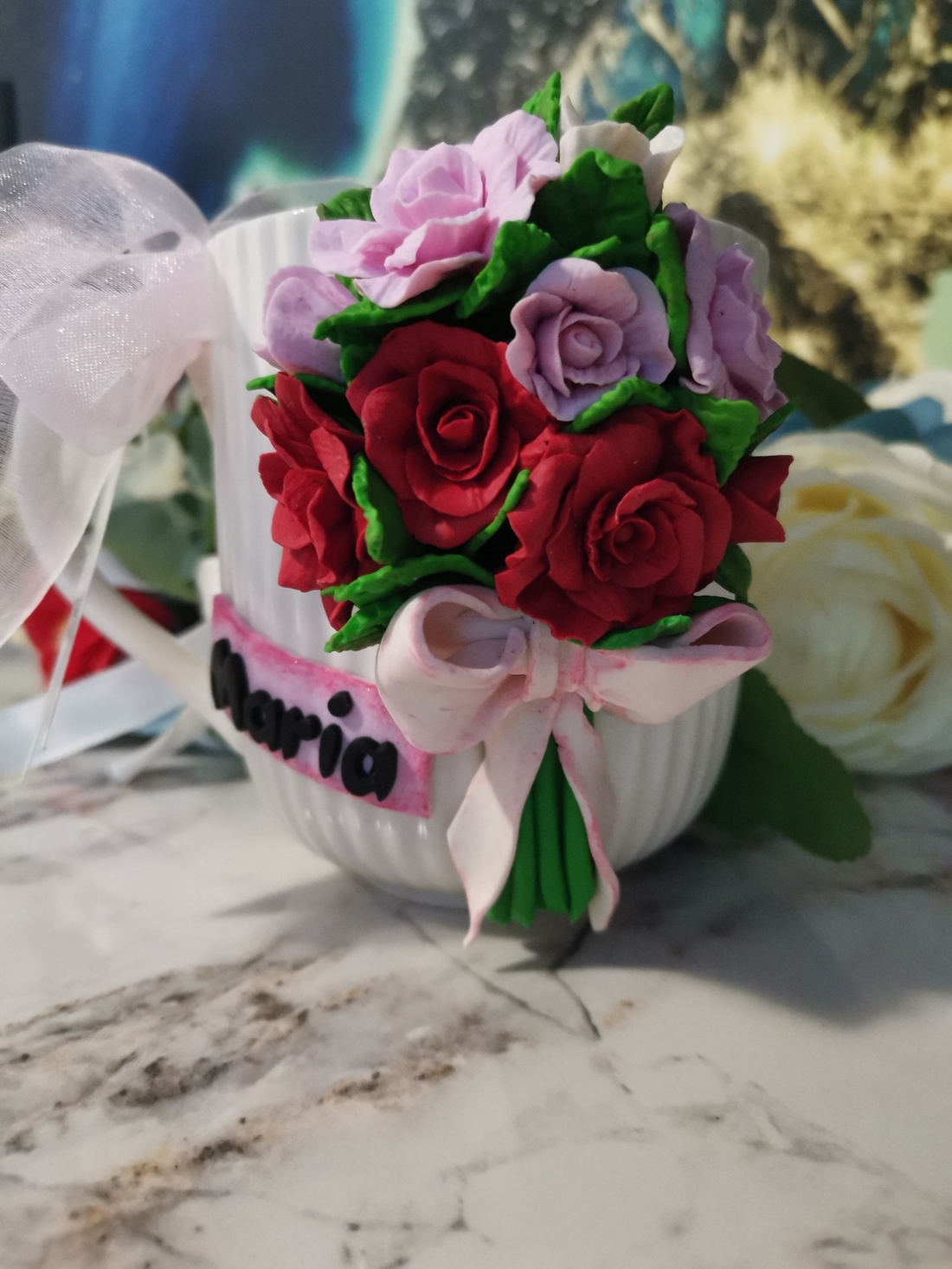 Cana cu flori personalizata - accessorii și unelte - accesorii decorative - alte accesorii - Artynos.ro Cana cu flori personalizata - accessorii și unelte - accesorii decorative - alte accesorii - Artynos.ro
