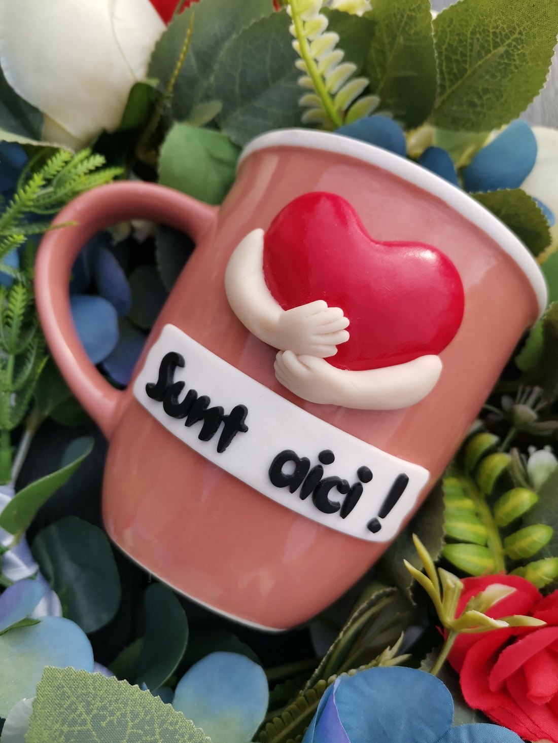 Cana mesaj motivational Sunt aici - crăciun - cadouri de moș crăciun - cadouri de moș crăciun - Artynos.ro