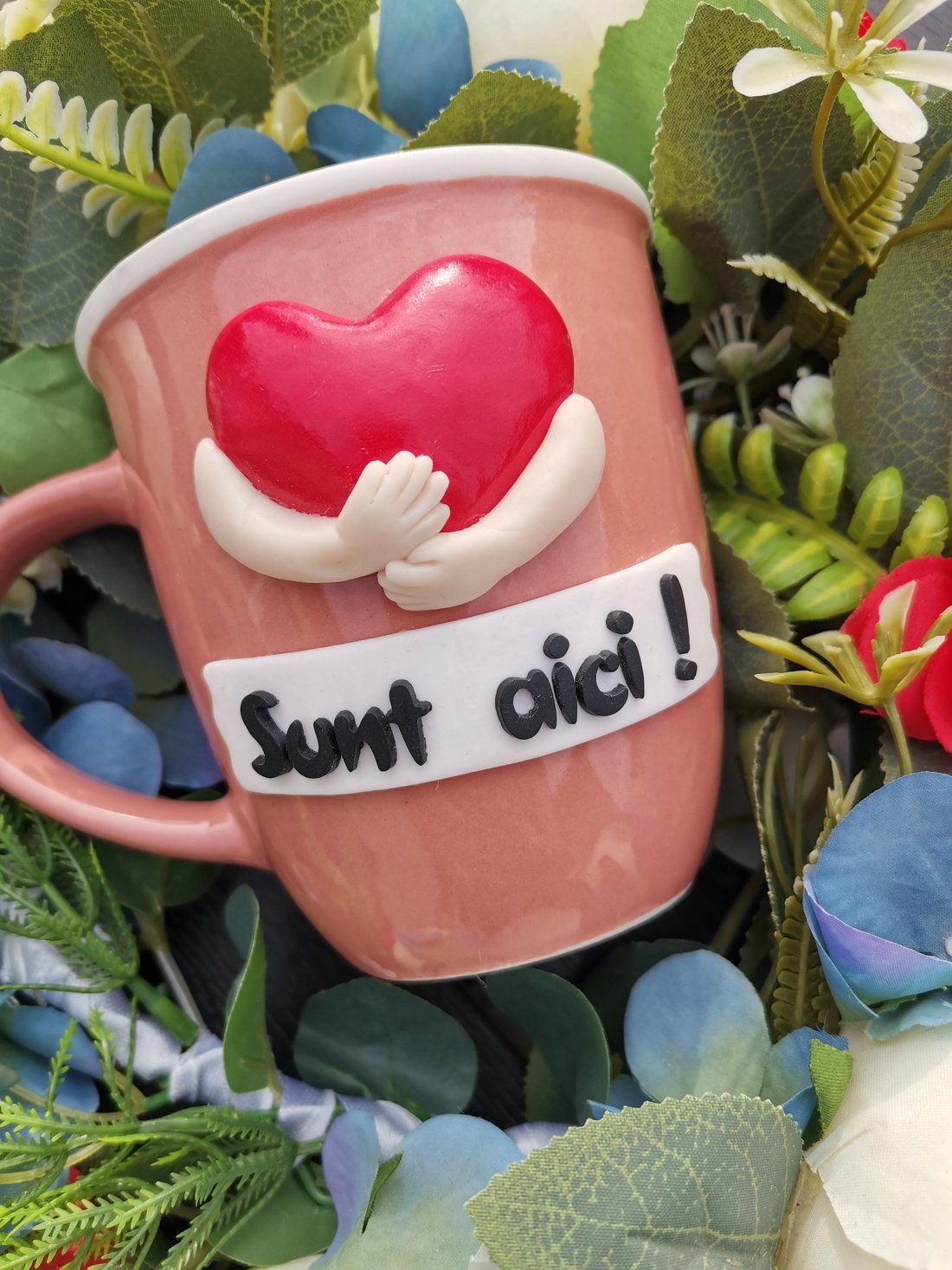 Cana mesaj motivational Sunt aici - crăciun - cadouri de moș crăciun - cadouri de moș crăciun - Artynos.ro