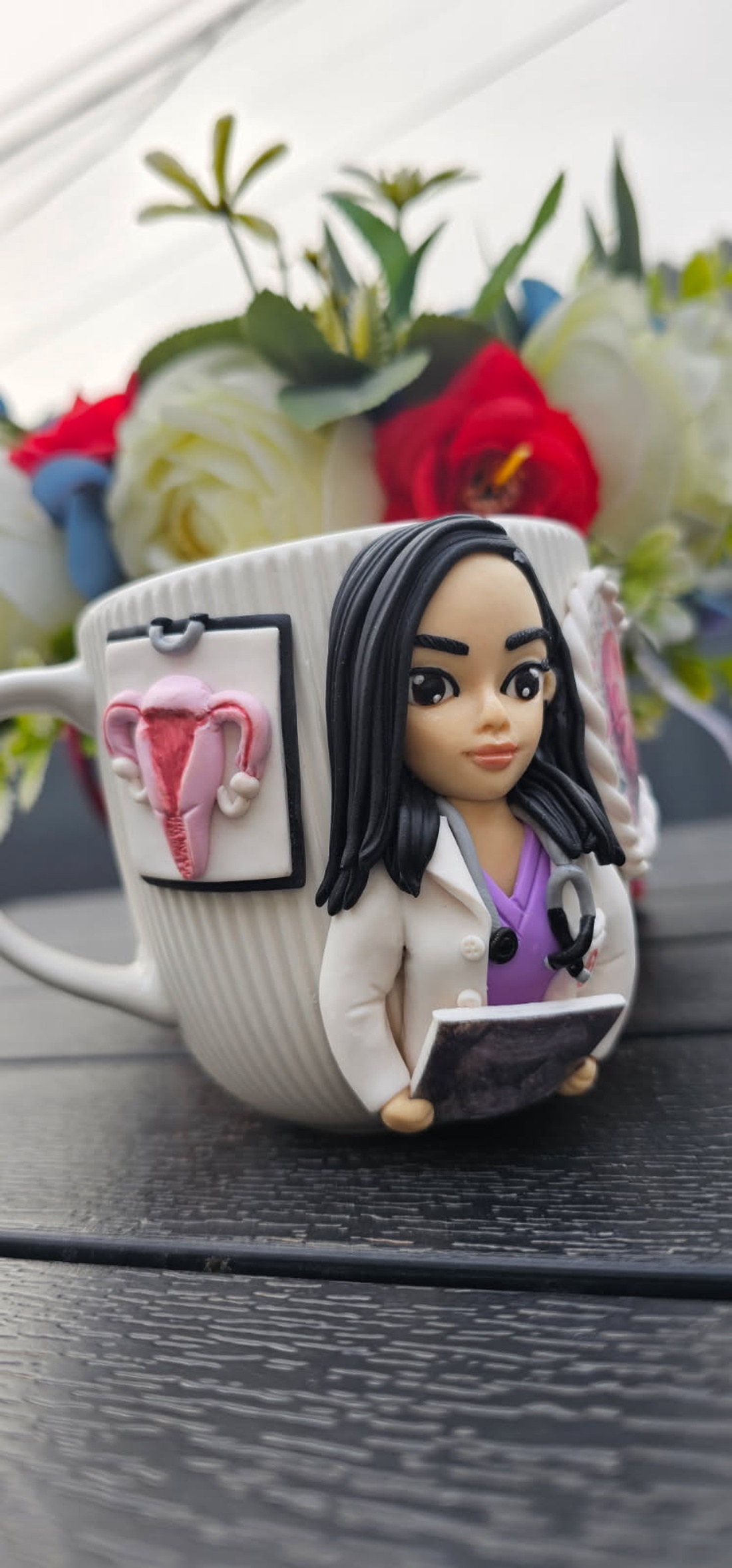 Cana personalizata medic obstetrica ginecologie  - crăciun - cadouri de moș crăciun - cadouri de moș crăciun - Artynos.ro