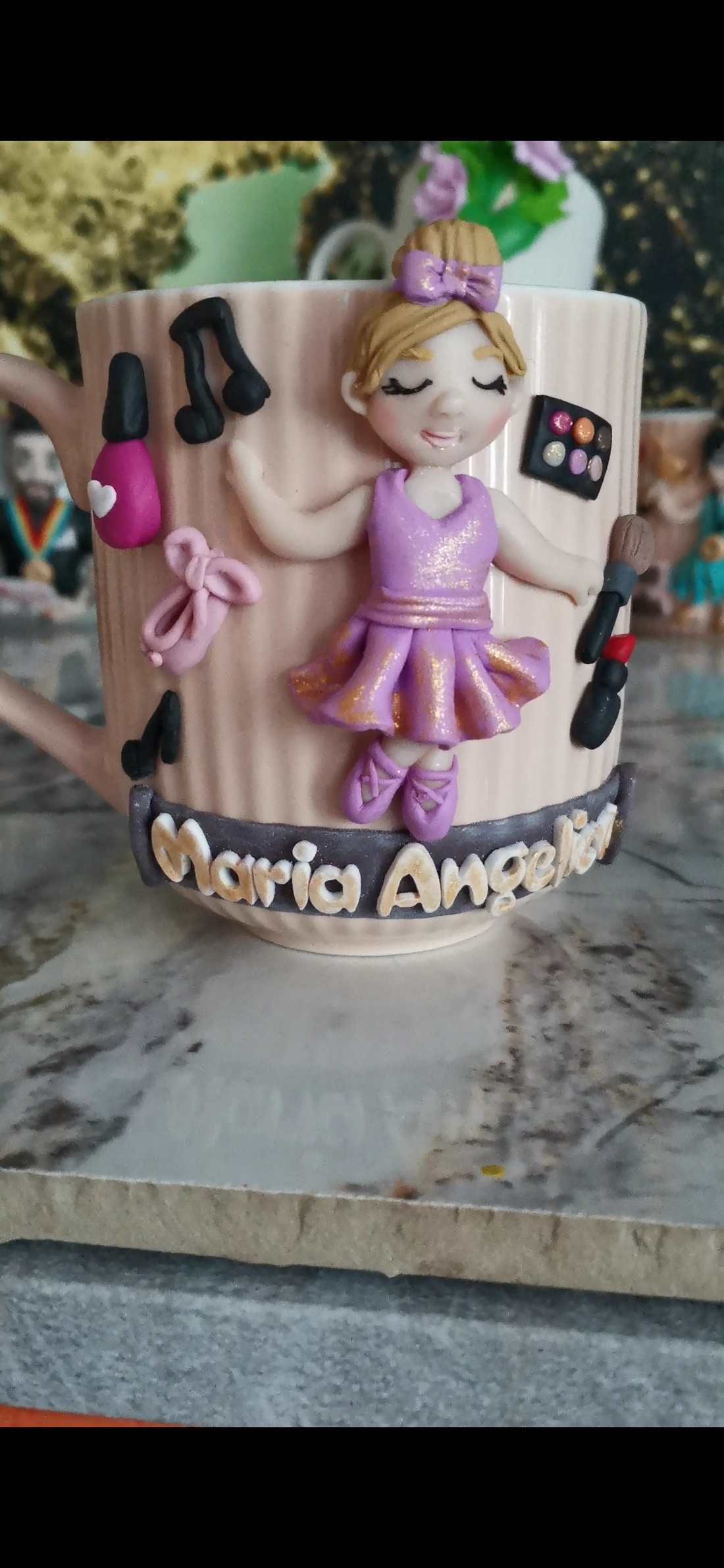 Cana personalizata pentru copii Balerina - crăciun - cadouri de moș crăciun - cadouri de moș crăciun - Artynos.ro