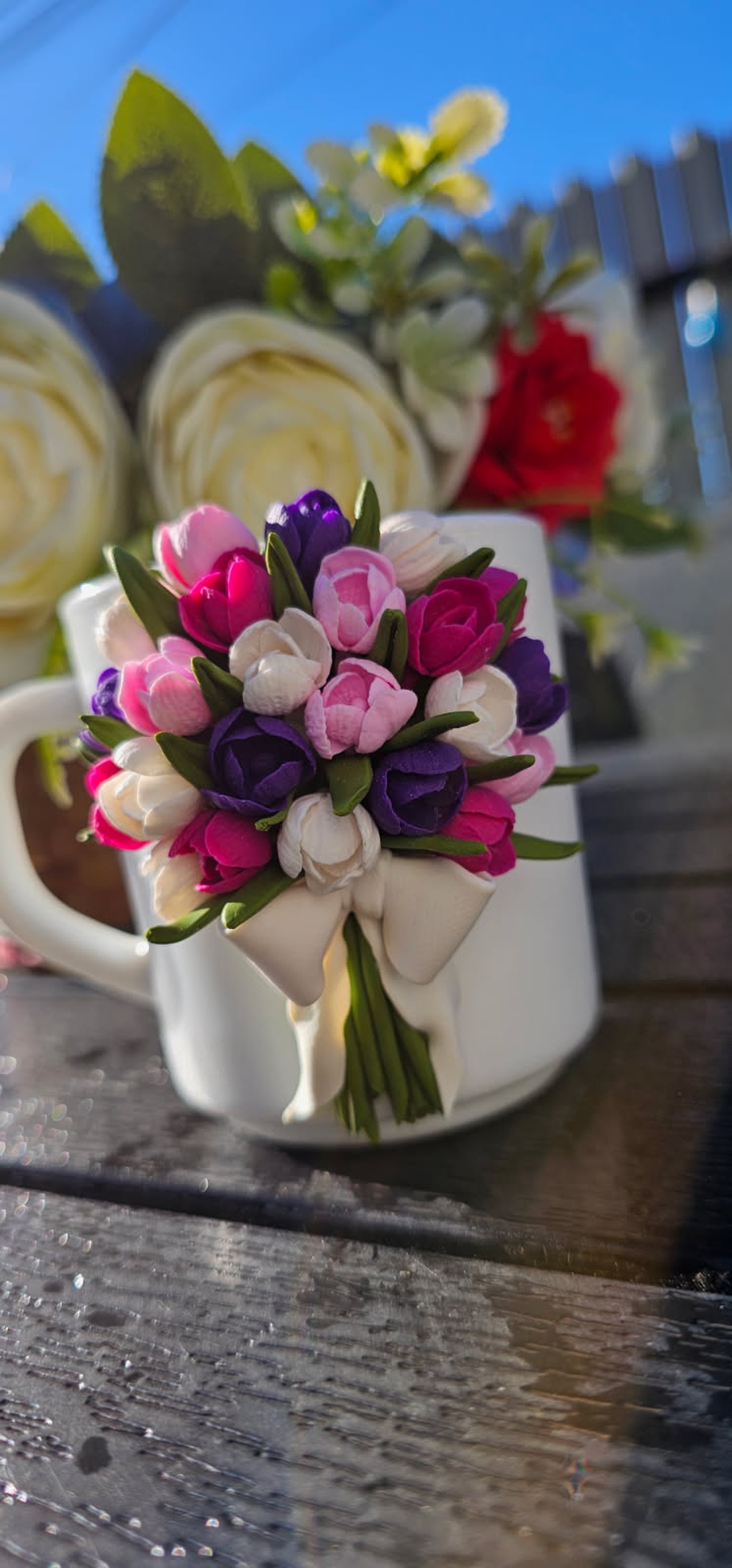 Cana personalizata cu lalele  - crăciun - cadouri de moș crăciun - cadouri de moș crăciun - Artynos.ro