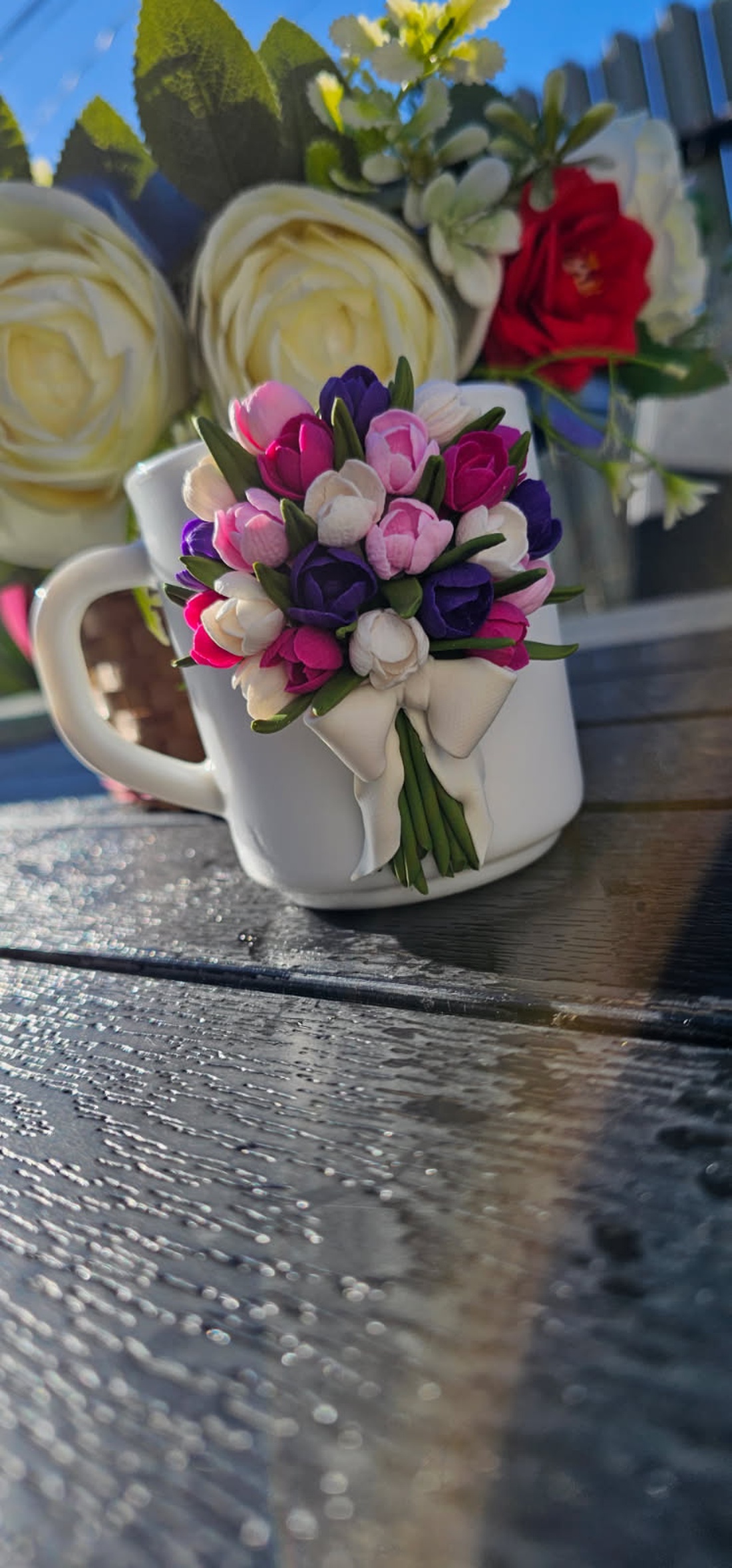 Cana personalizata cu lalele  - crăciun - cadouri de moș crăciun - cadouri de moș crăciun - Artynos.ro