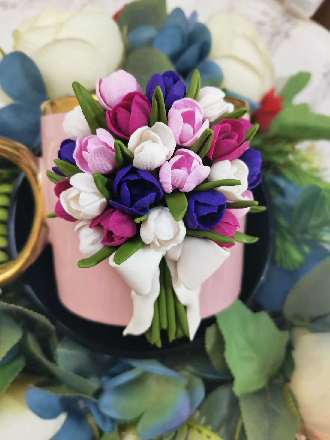 Cana personalizata cu lalele  - crăciun - cadouri de moș crăciun - cadouri de moș crăciun - Artynos.ro