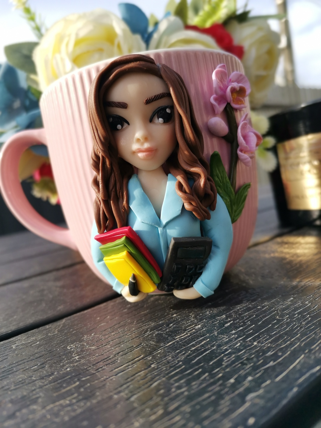 Cana personalizata cu figurina 3D contabil - cadou original - crăciun - cadouri de moș crăciun - cadouri de moș crăciun - Artynos.ro