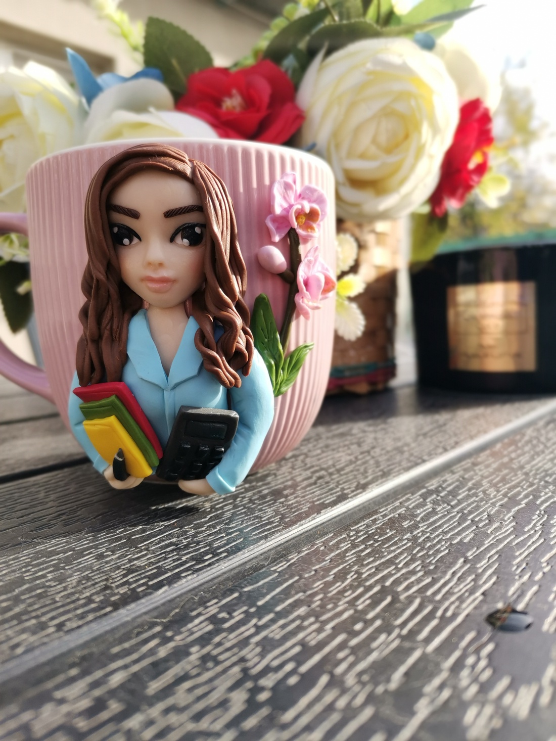 Cana personalizata cu figurina 3D contabil - cadou original - crăciun - cadouri de moș crăciun - cadouri de moș crăciun - Artynos.ro