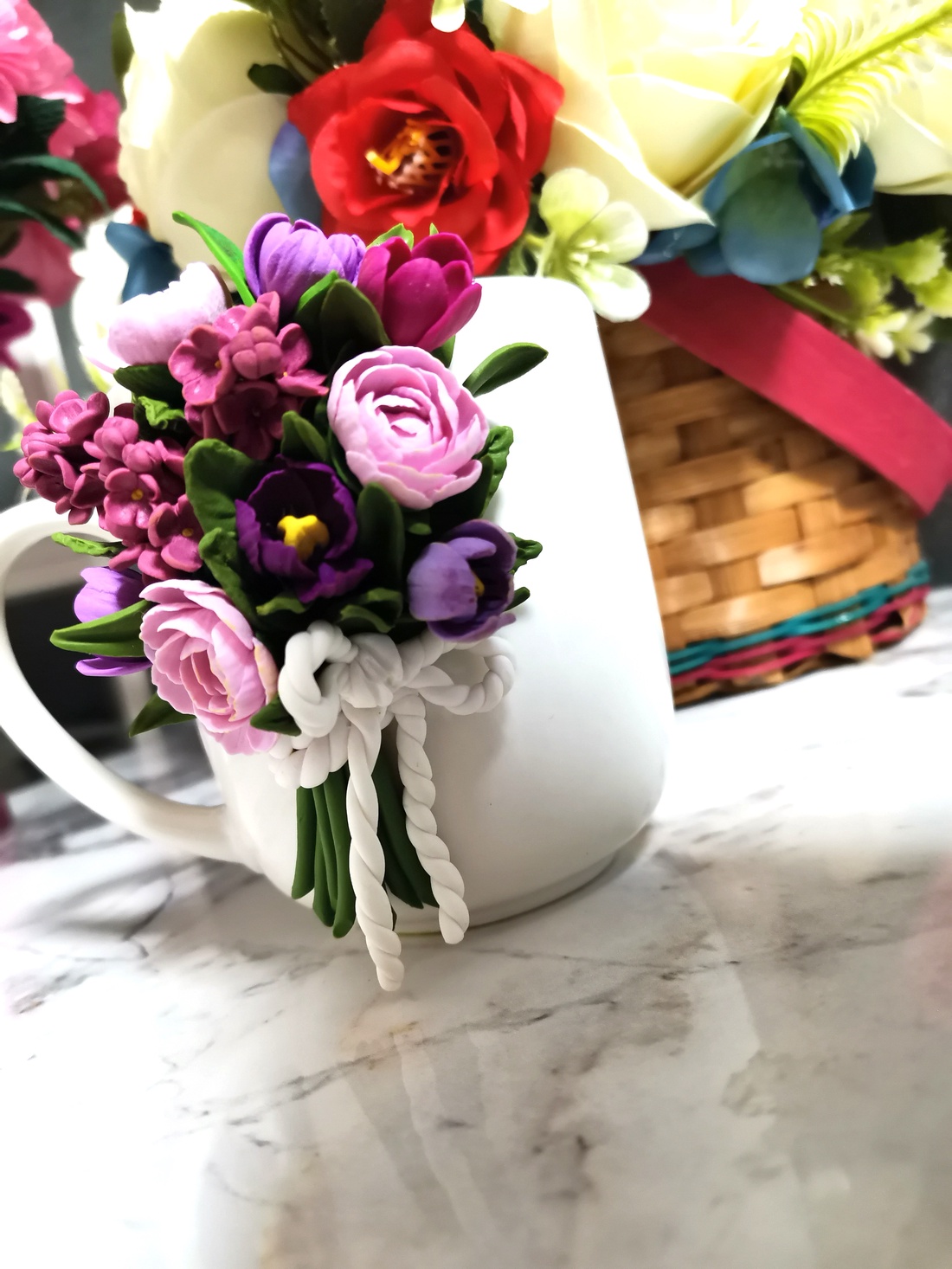 Cana personalizata cu flori de primavara-cadou 8 martie - casă & stil de viață - seturi de cadou - Artynos.ro