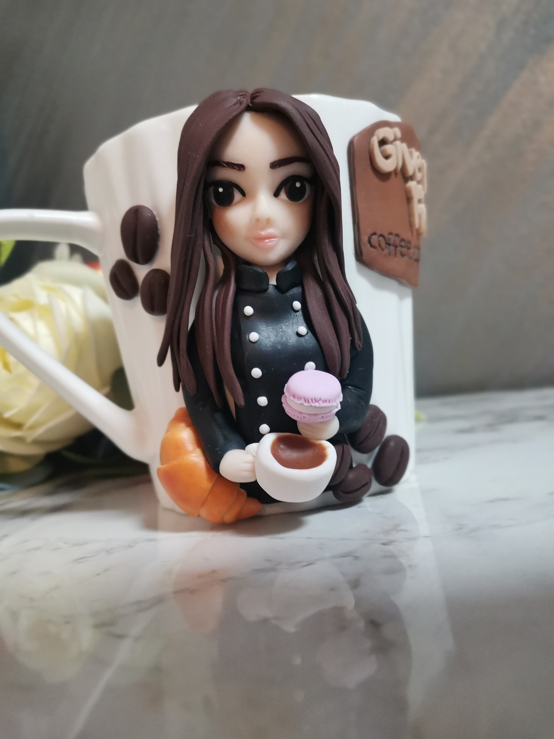 Cana personalizata cu figurina cofetar barista - casă & stil de viață - seturi de cadou - Artynos.ro