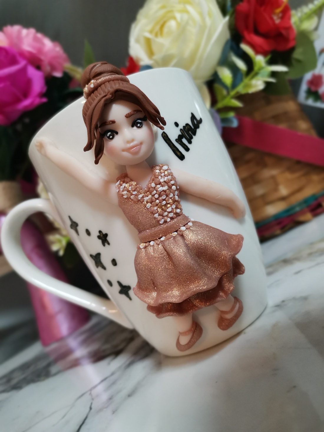 Cana personalizata pentru copii Balerina/dansatoare - crăciun - cadouri de moș crăciun - cadouri de moș crăciun - Artynos.ro