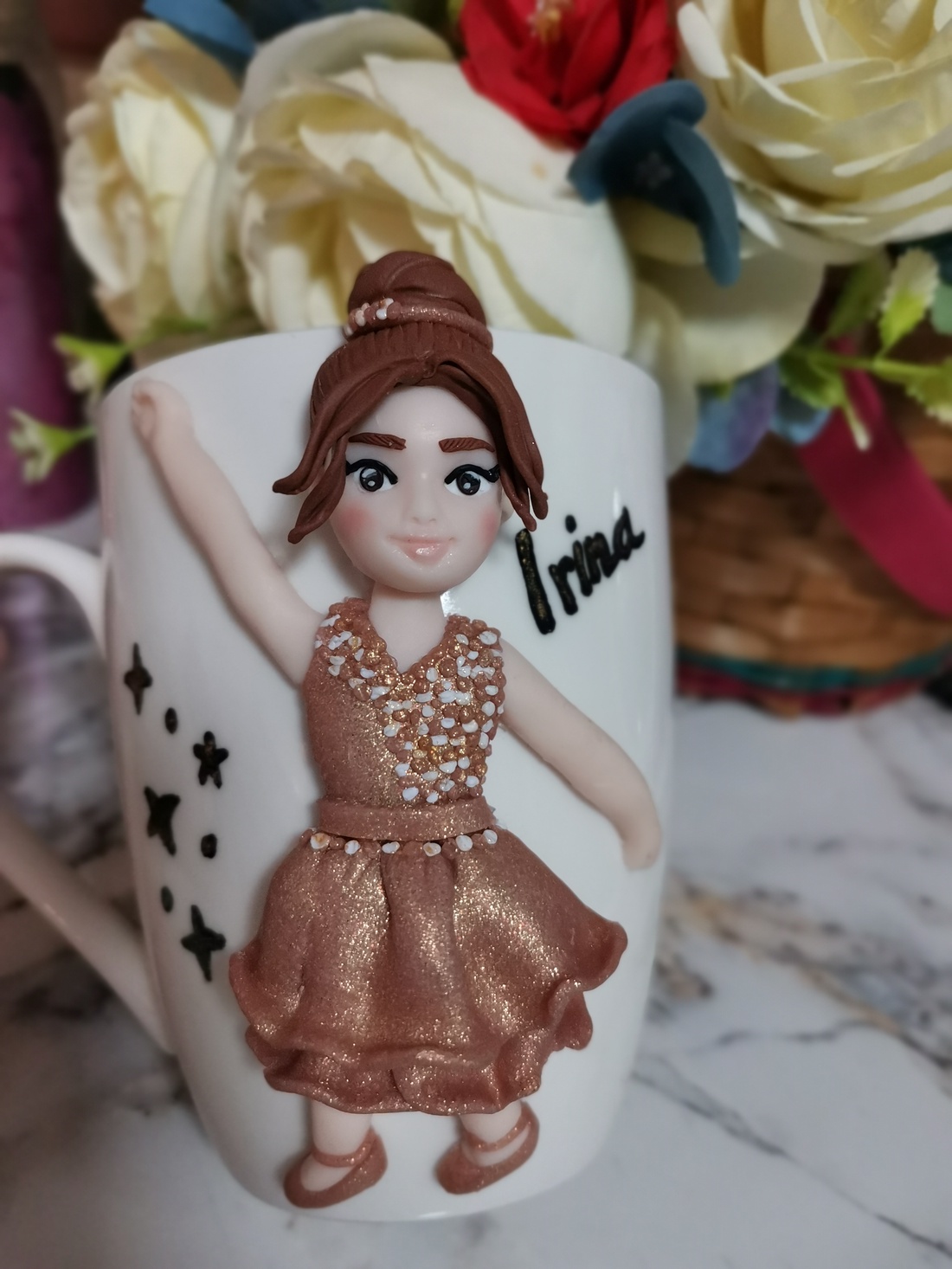 Cana personalizata pentru copii Balerina/dansatoare - crăciun - cadouri de moș crăciun - cadouri de moș crăciun - Artynos.ro